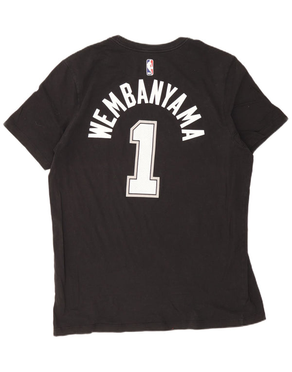 Nike Mens San Antonio Spurs Graphic T-Shirt Top XL Black Cotton