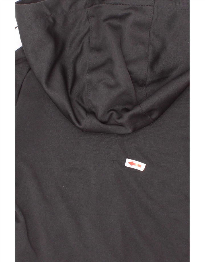 Nike Boys Zip Hoodie Sweater 4-5 Years Small Black Colourblock Polyester