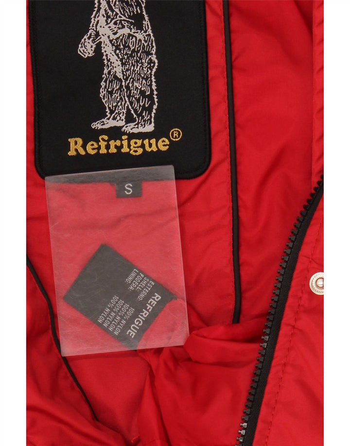 Refrigue Womens Utility Jacket UK 10 Small Red Nylon
