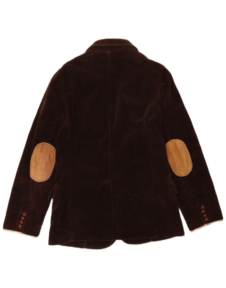 Ralph Lauren Womens 3 Button Blazer Jacket US 10 Large Brown Colourblock