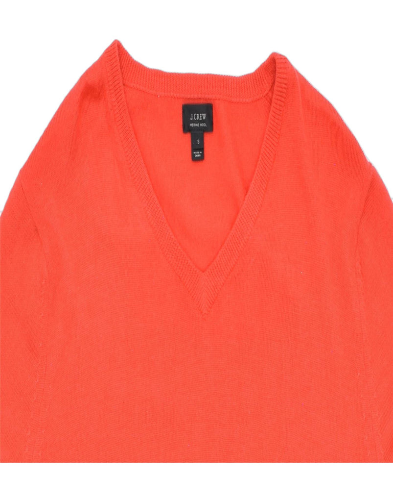 J. CREW Mens V-Neck Jumper Sweater Small Red | Vintage | Thrift | Second-Hand | Used Clothing | Messina Hembry 