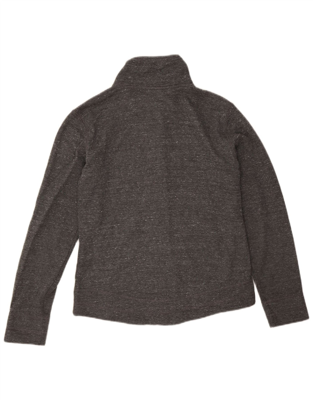 Champion Womens Tracksuit Top Jacket UK 10 Small Grey Flecked Cotton