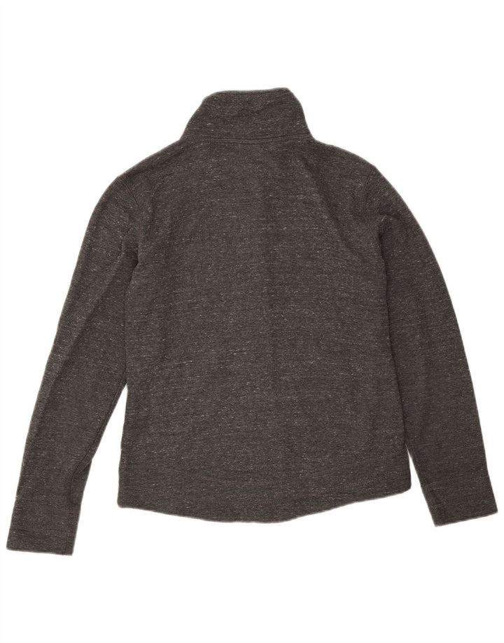Champion Womens Tracksuit Top Jacket UK 10 Small Grey Flecked Cotton