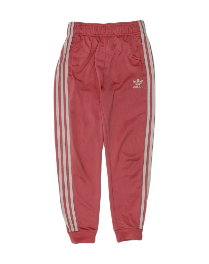 ADIDAS Girls Premium Tracksuit Trousers Joggers 11-12 Years Pink Polyester | Vintage Adidas | Thrift | Second-Hand Adidas | Used Clothing | Messina Hembry 