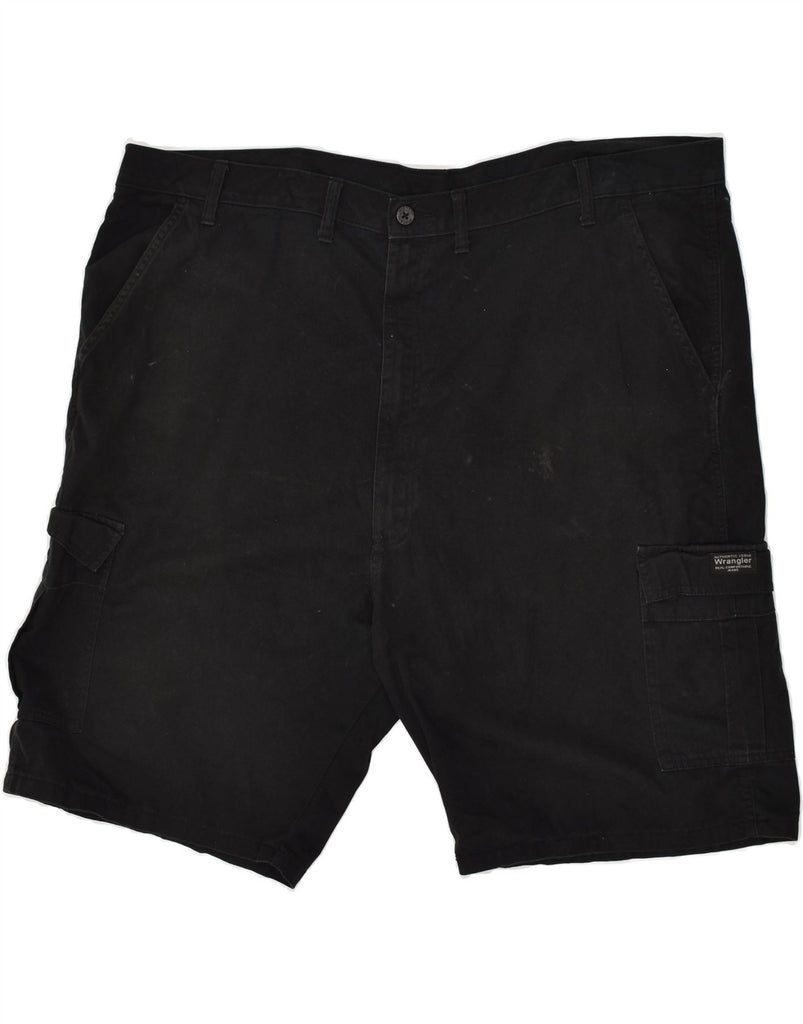 WRANGLER Mens Cargo Shorts W48 4XL Black Cotton | Vintage Wrangler | Thrift | Second-Hand Wrangler | Used Clothing | Messina Hembry 