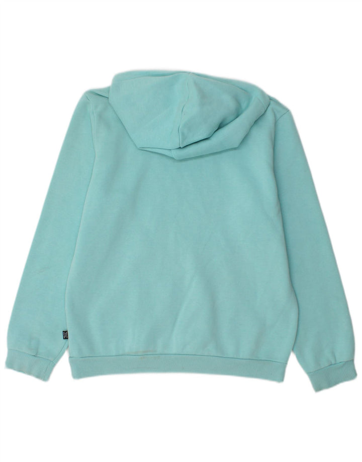 Puma Boys Hoodie Jumper 13-14 Years Blue Cotton