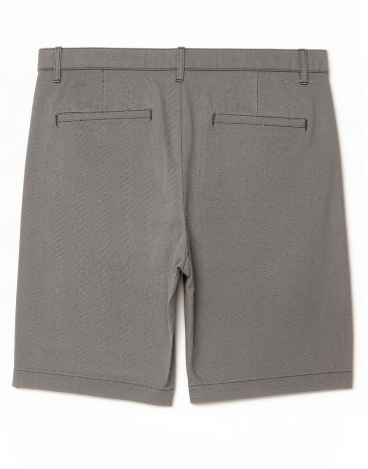 Zara Mens Chino Shorts EU 40 Medium W31 Grey Cotton