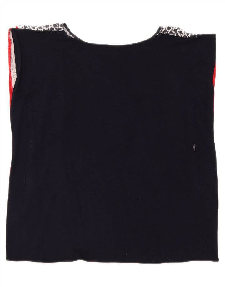 ARMANI JUNIOR Girls Abstract Pattern Blouse Top 9-10 Years Black Vintage Armani Junior and Second-Hand Armani Junior from Messina Hembry 