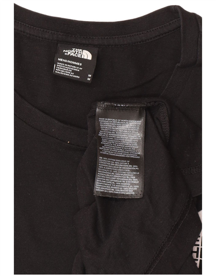 The North Face Mens Graphic T-Shirt Top Medium Black Cotton