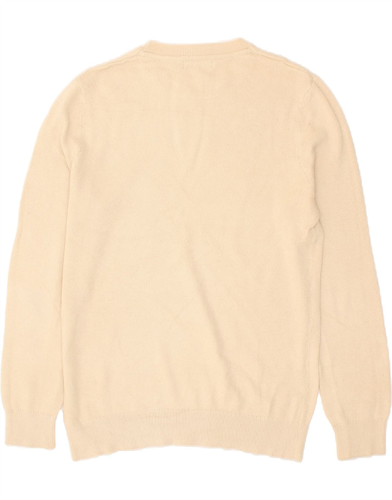 NAUTICA Mens Crew Neck Jumper Sweater Large Beige Cotton | Vintage Nautica | Thrift | Second-Hand Nautica | Used Clothing | Messina Hembry 