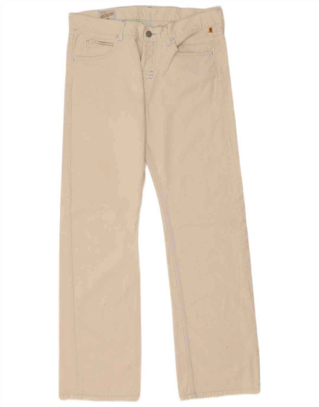 Meltin' Pot Mens Straight Jeans W32 L33 White