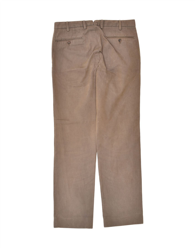 MASSIMO DUTTI Womens Straight Chino Trousers W30 L30 Brown Cotton | Vintage Massimo Dutti | Thrift | Second-Hand Massimo Dutti | Used Clothing | Messina Hembry 