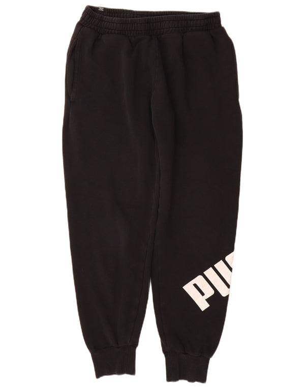 PUMA Mens Graphic Tracksuit Trousers Joggers Medium  Black