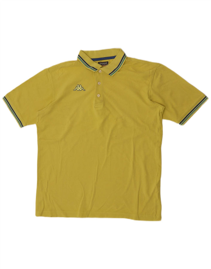 Kappa Mens Polo Shirt XL Yellow