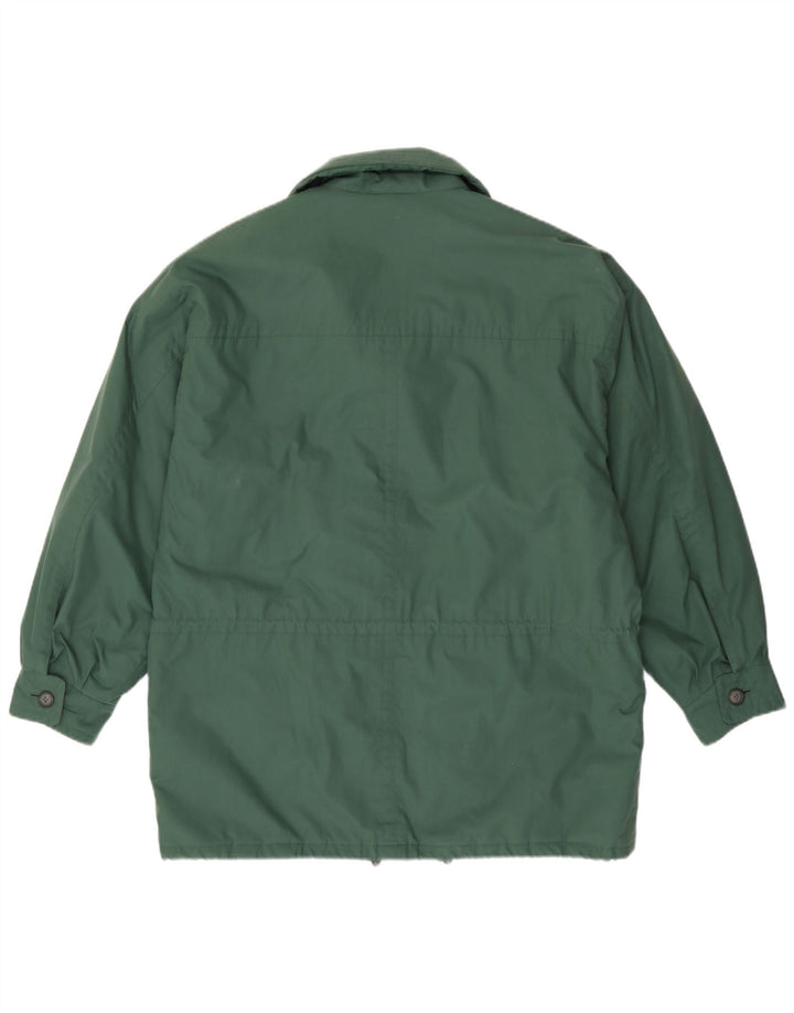 Angelo Litrico Mens Loose Fit Padded Coat IT 58 Medium Green Cotton