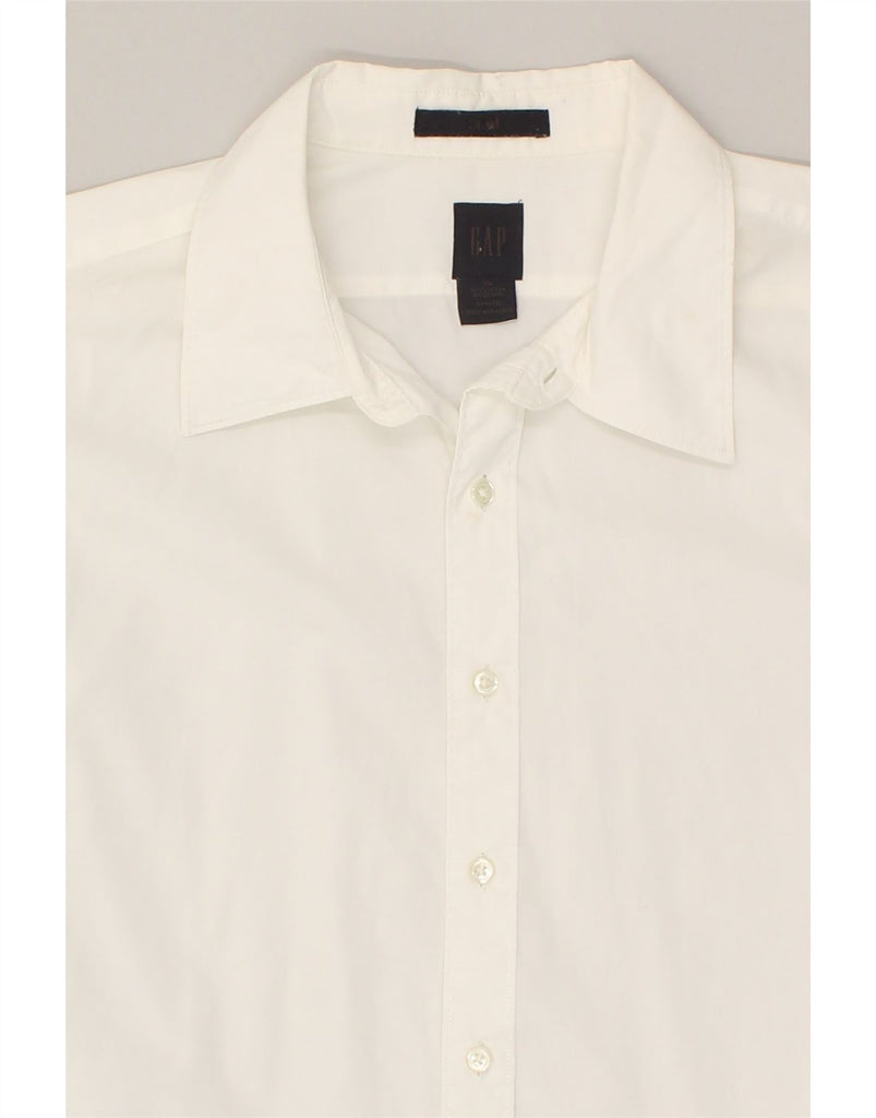 GAP Mens Slim Shirt XL White Cotton | Vintage Gap | Thrift | Second-Hand Gap | Used Clothing | Messina Hembry 