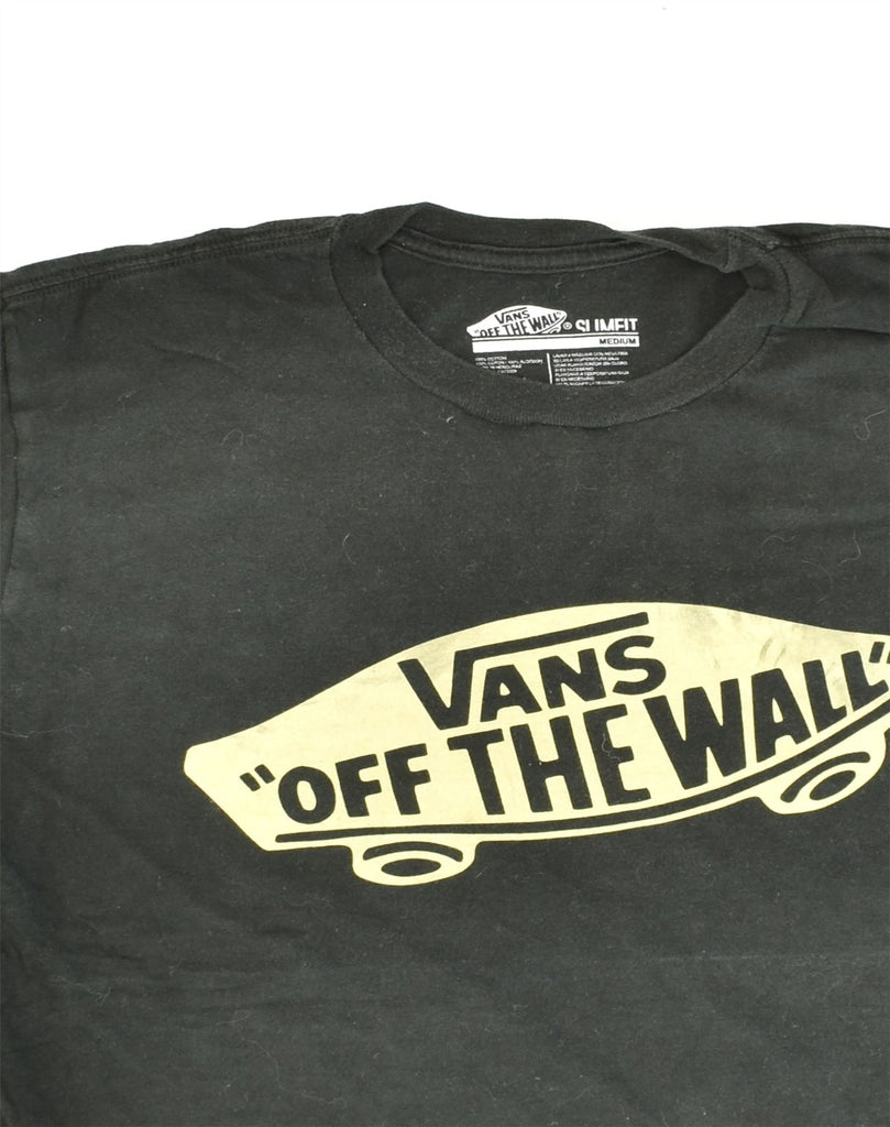 VANS Mens Slim Fit Graphic T-Shirt Top Medium Green Cotton | Vintage Vans | Thrift | Second-Hand Vans | Used Clothing | Messina Hembry 