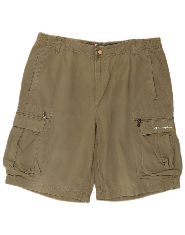 CHAMPION Mens Cargo Shorts XL W38  Khaki Cotton