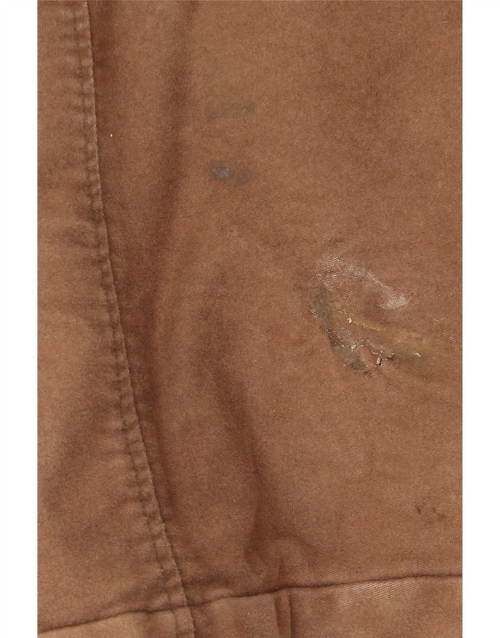 Fat Face Womens Oversized Hooded Duffle Jacket UK 16 Large Brown Cotton