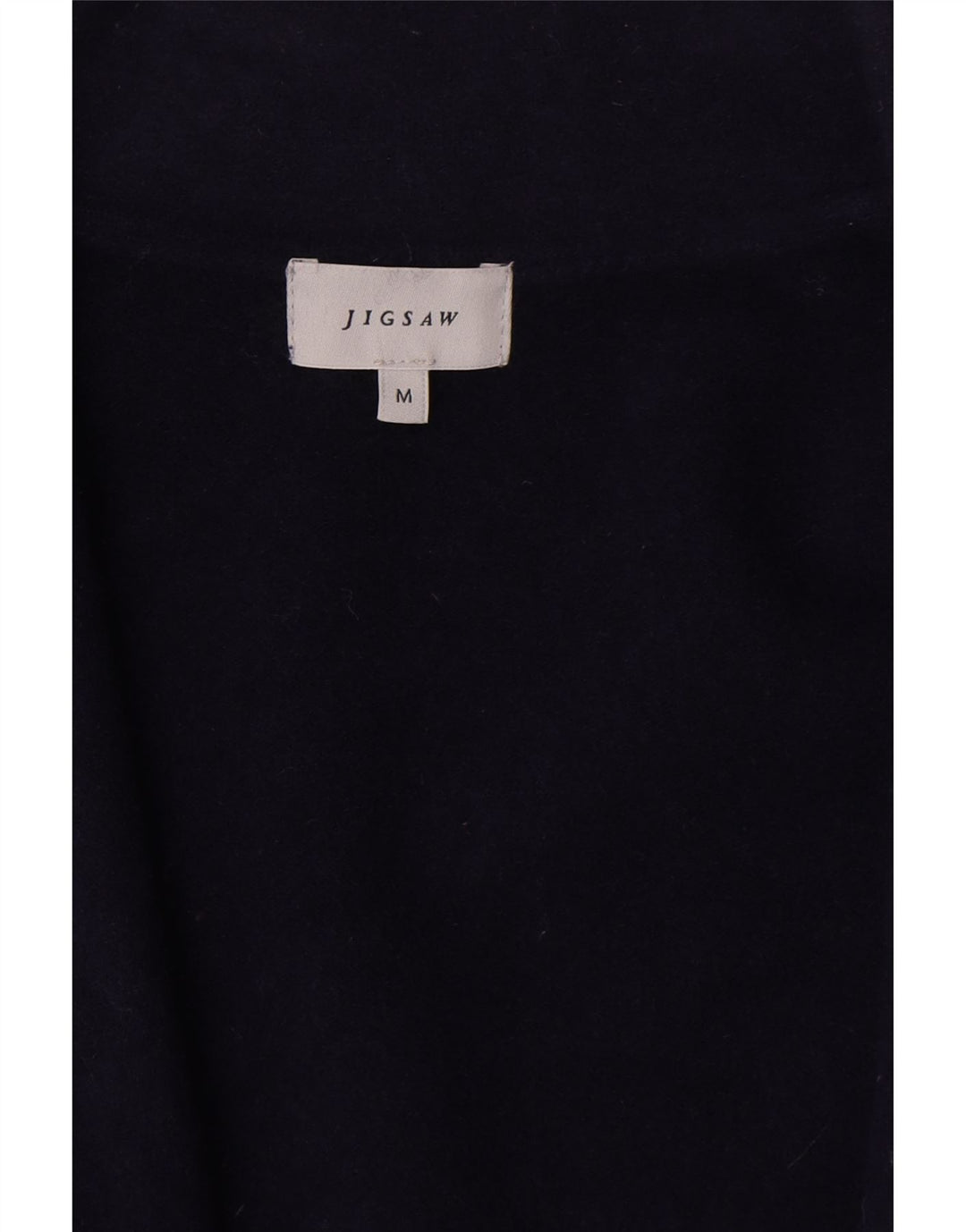 Jigsaw Womens 3/4 Sleeve Cardigan Sweater UK 14 Medium Navy Blue Wool