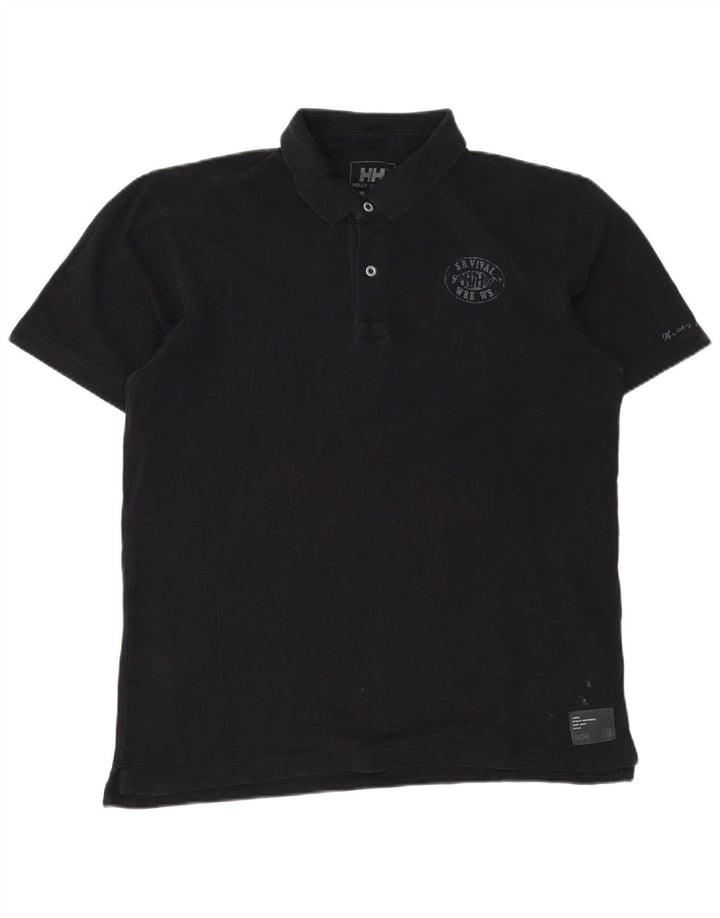 Helly Hansen Mens Polo Shirt Large Black