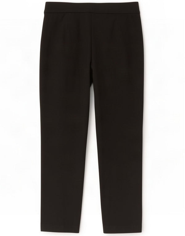 Marks & Spencer Womens Cropped Trousers UK 14 Large W32 L24 Black Viscose