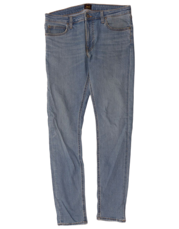 Lee Womens Malone Skinny Jeans W33 L32 Blue Cotton