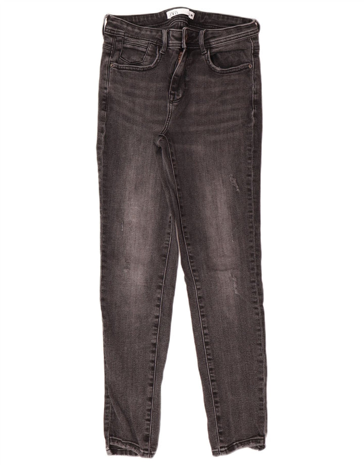 Zara Womens Skinny Jeans EU 38 Small W28 L27 Grey Cotton Classic