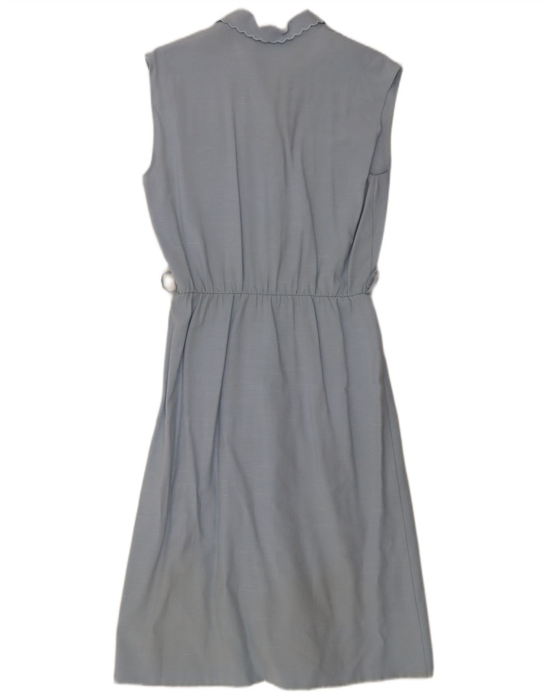 Vintage Womens Sleeveless A-Line Dress IT 44 Medium Blue Viscose