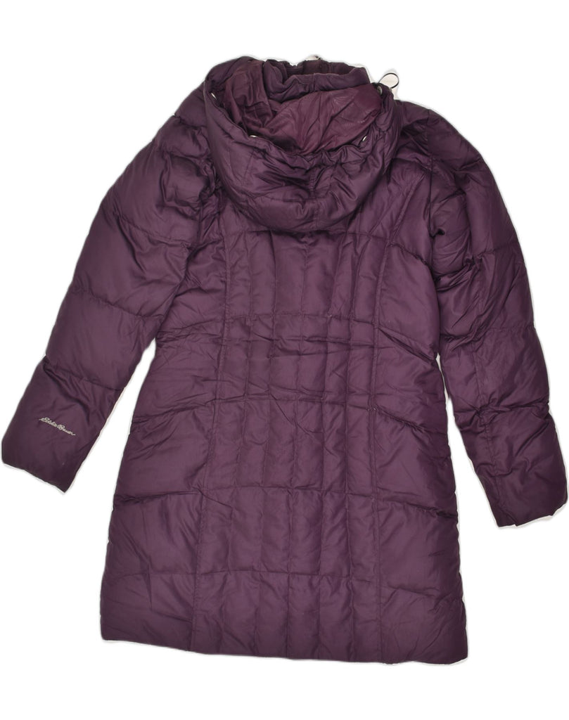 EDDIE BAUER Womens Hooded Padded Coat UK 10 Small Purple Polyester | Vintage Eddie Bauer | Thrift | Second-Hand Eddie Bauer | Used Clothing | Messina Hembry 