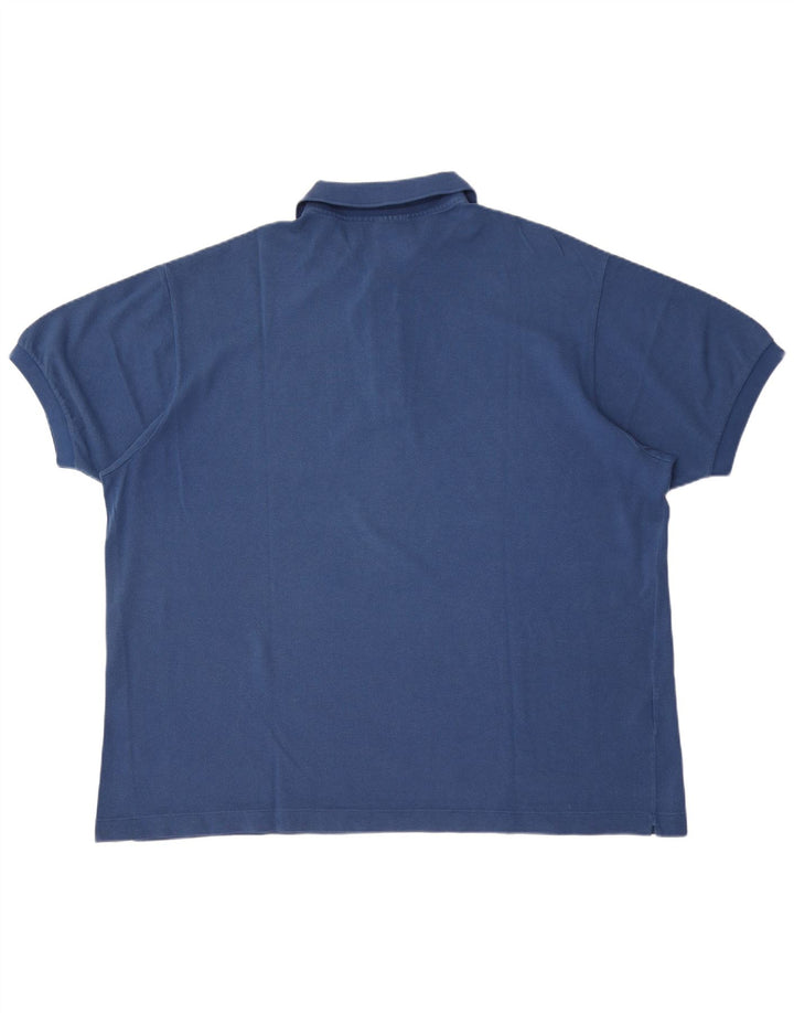 Lacoste Mens Polo Shirt Size 9 4XL Blue Cotton