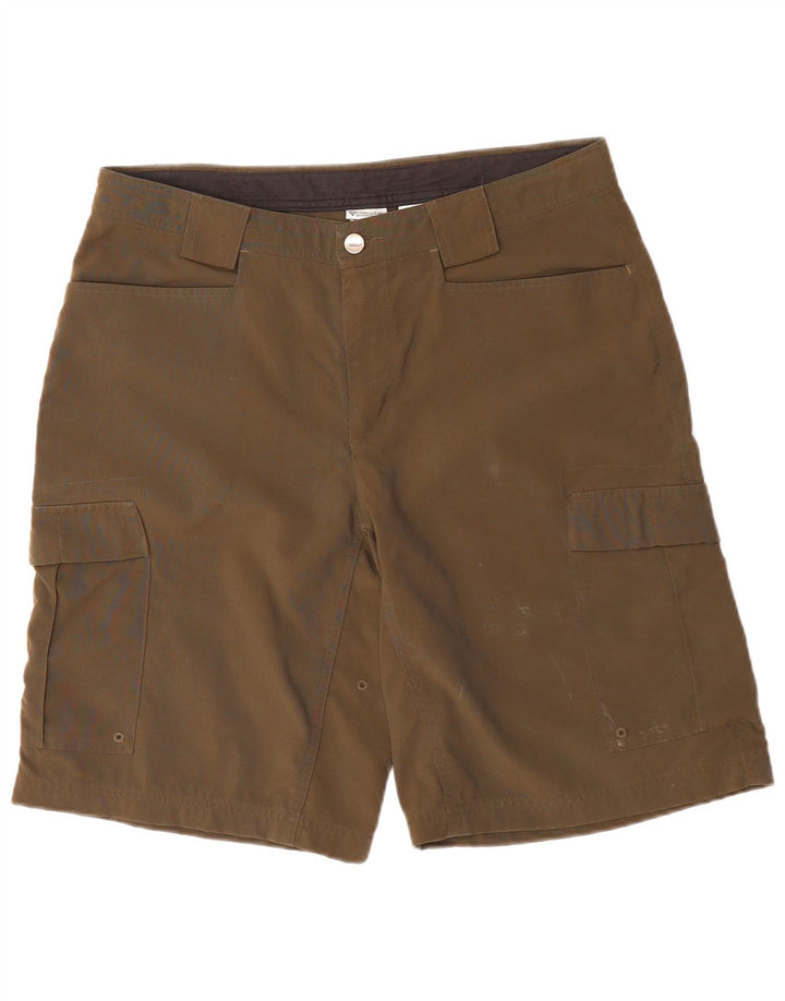 COLUMBIA Mens Titanium Cargo Shorts  W34 Large Khaki Nylon