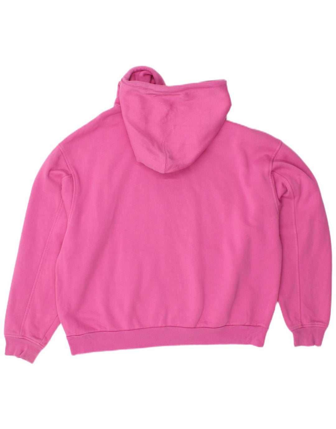 LEVI'S Womens Crop Oversized Hoodie Jumper UK 14 Medium Pink Cotton