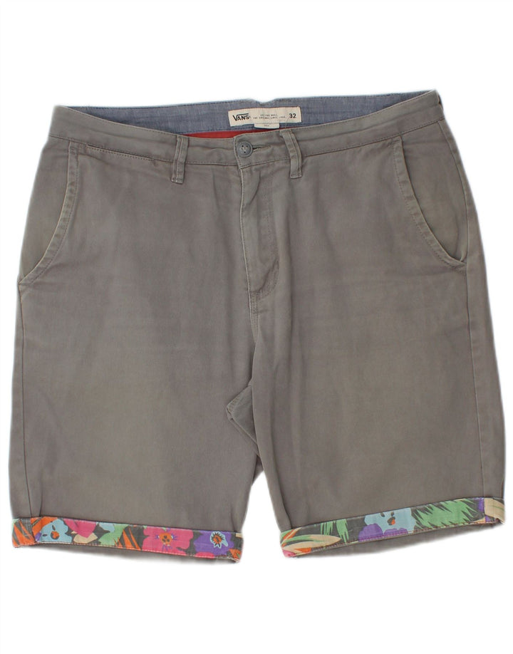 Vans Mens Chino Shorts W32 Medium Grey Cotton