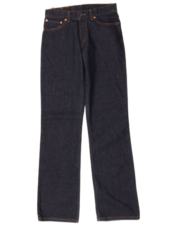 Levi's Womens 575 Straight Jeans W28 L32 Navy Blue Cotton
