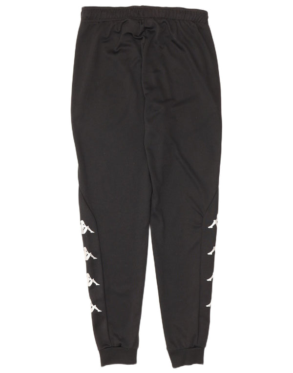 Kappa Mens Graphic Tracksuit Trousers Joggers Small Black