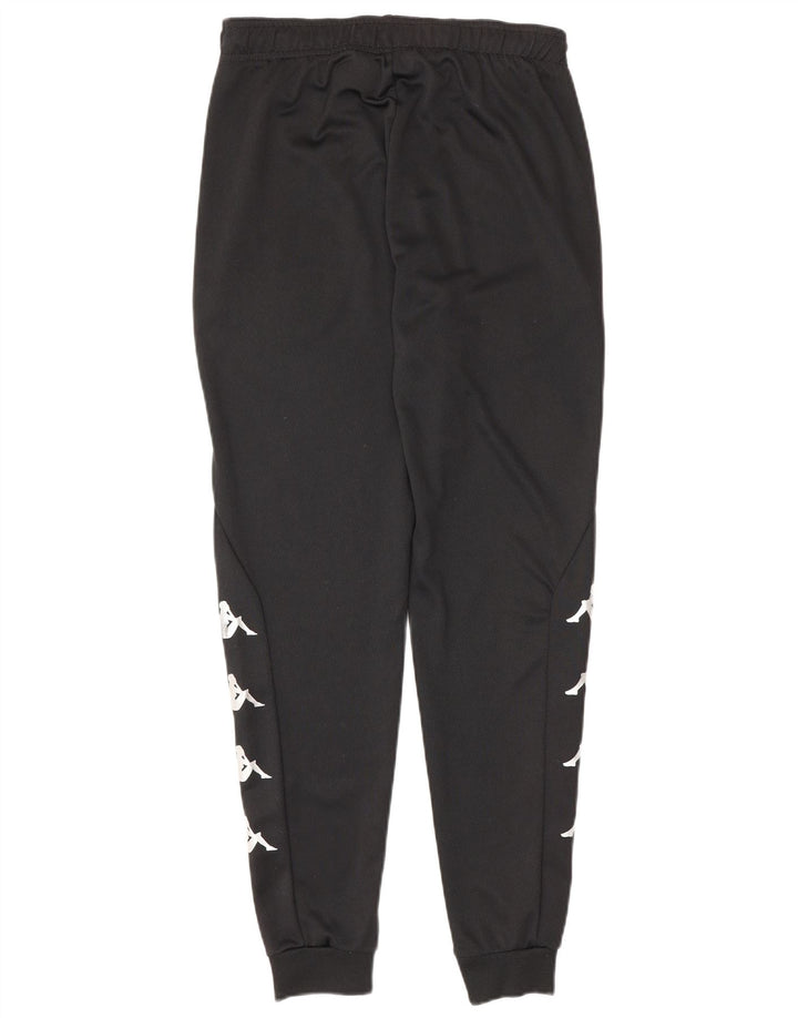 Kappa Mens Graphic Tracksuit Trousers Joggers Small Black