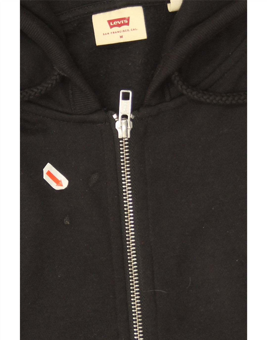 Levi's Mens Zip Hoodie Sweater Medium Black