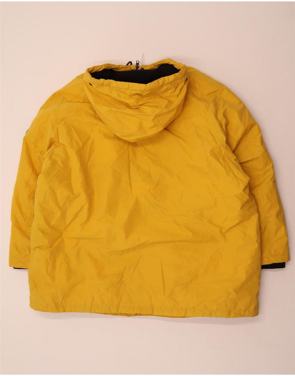 Jack & Jones Mens Hooded Parka Jacket UK 46 3XL Yellow Polyester