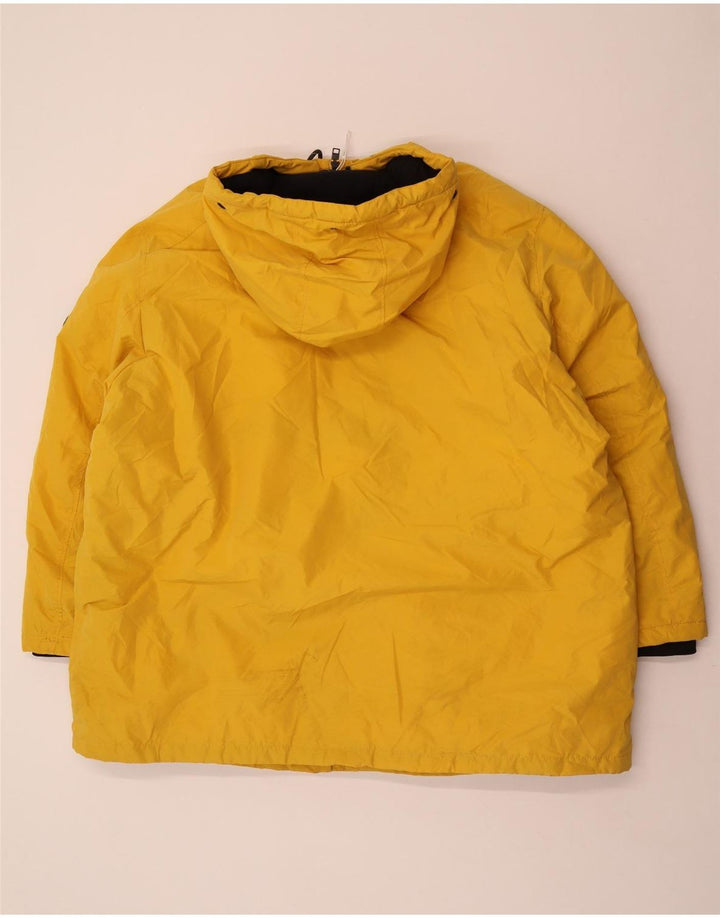 Jack & Jones Mens Hooded Parka Jacket UK 46 3XL Yellow Polyester