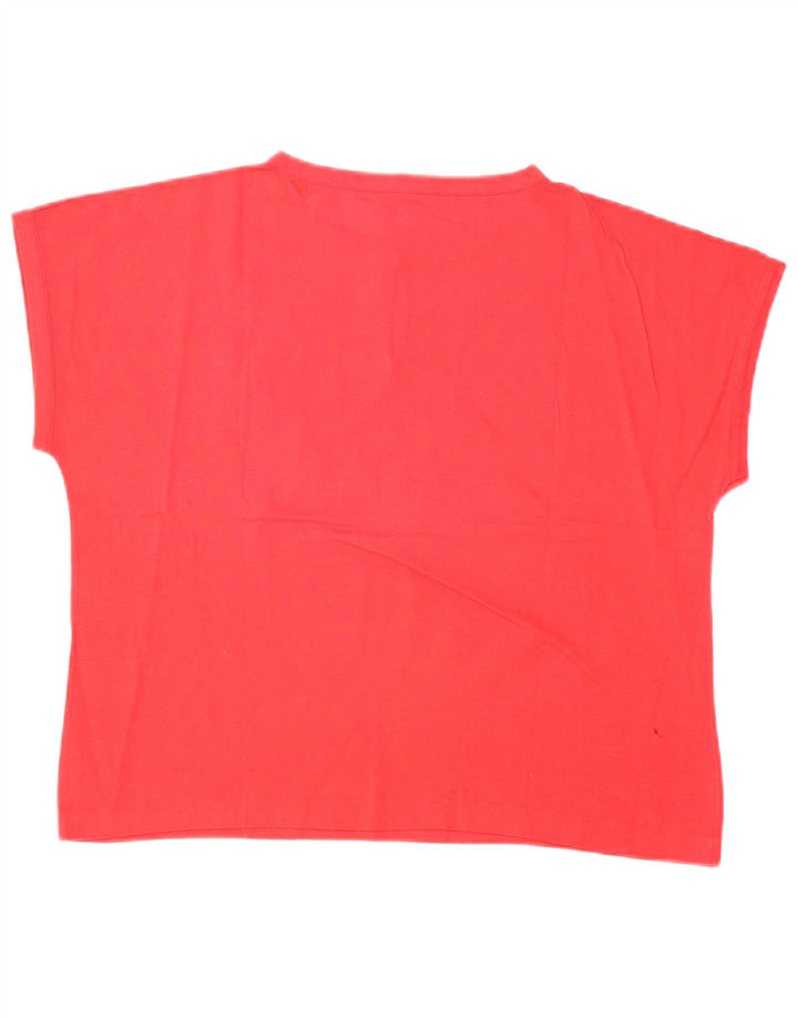 Ragno Womens T-Shirt Top EU 46 XL Red Floral