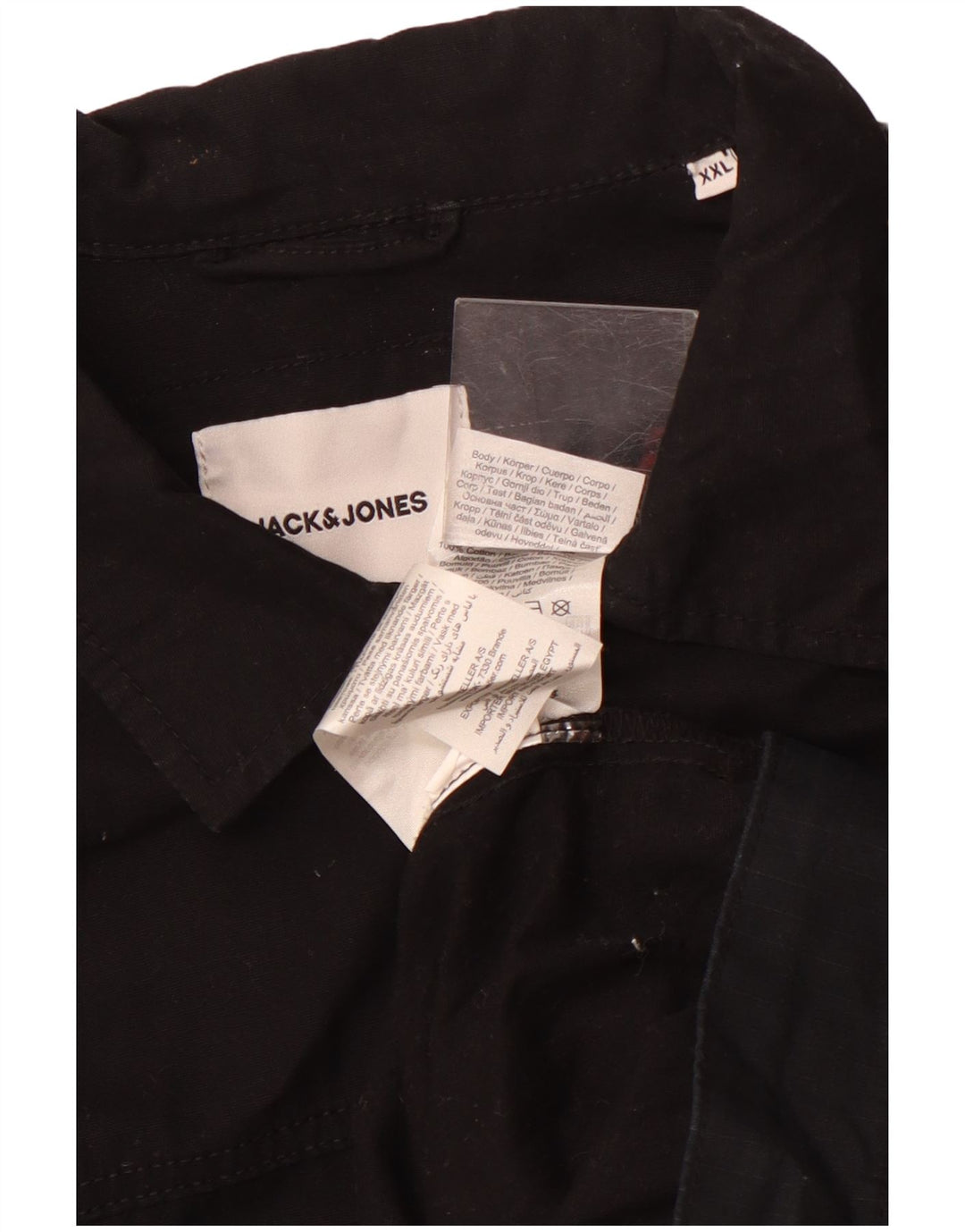 Jack & Jones Mens Shirt 2XL Black Cotton