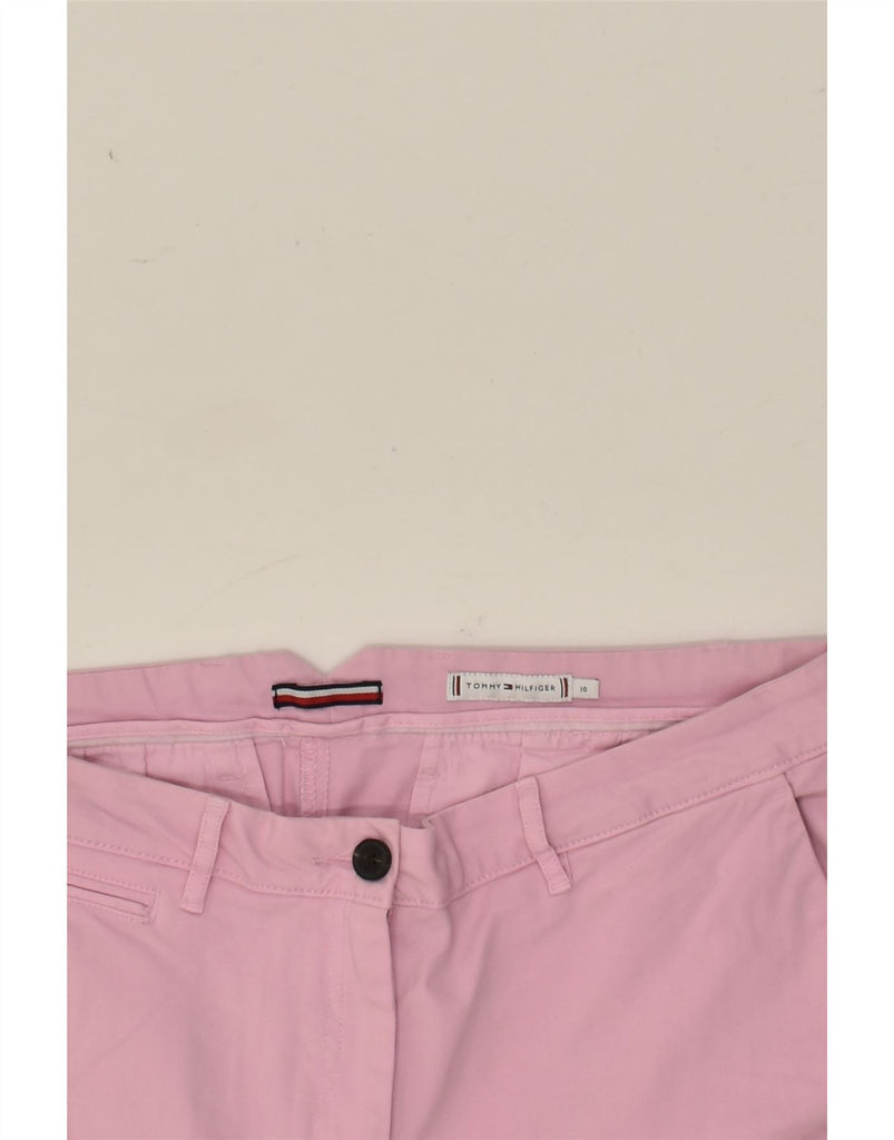 TOMMY HILFIGER Womens Chino Shorts US 10 Large W34  Pink | Vintage Tommy Hilfiger | Thrift | Second-Hand Tommy Hilfiger | Used Clothing | Messina Hembry 