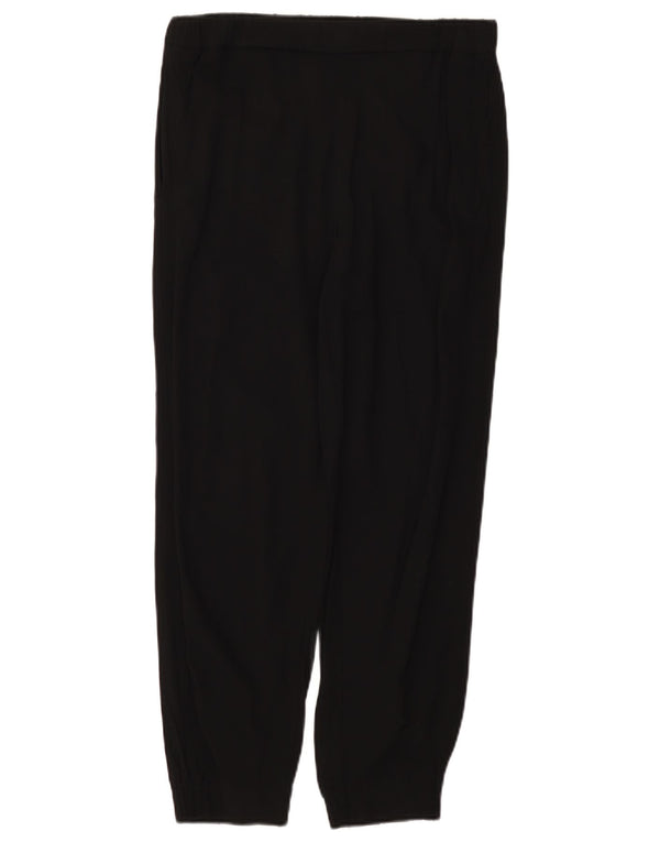 Cos Womens Joggers Cropped Trousers EU 38 Medium W30 L26 Black Viscose