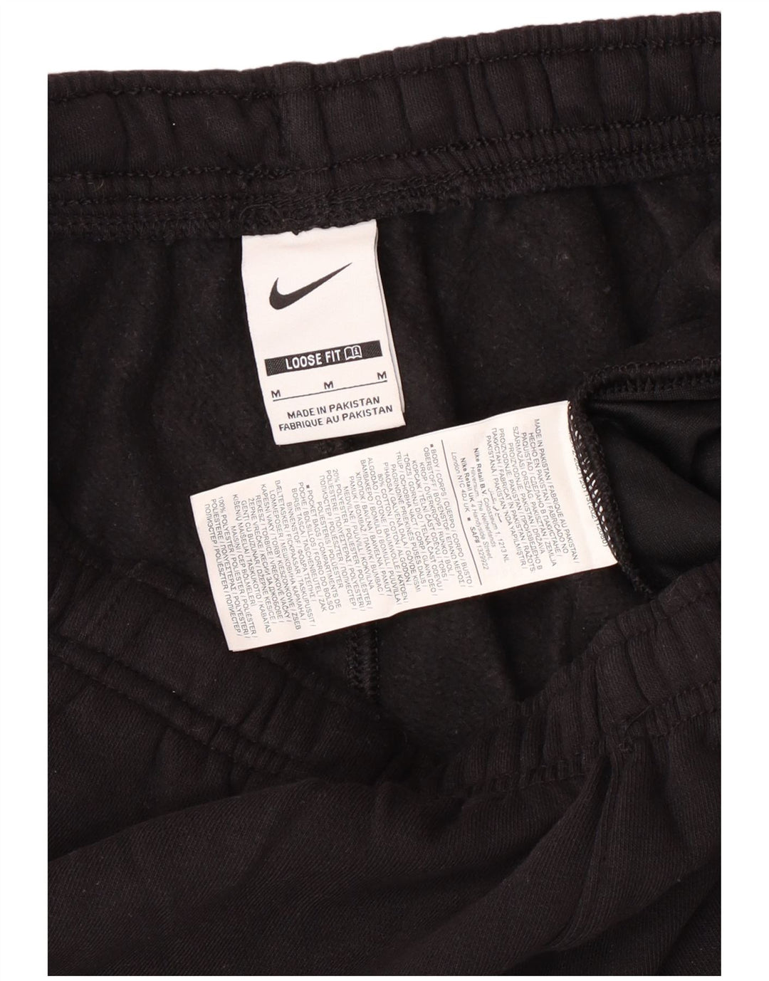 Nike Mens Loose Fit Sport Shorts Medium Black Cotton