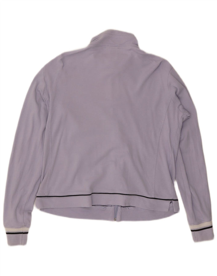 Champion Womens Tracksuit Top Jacket UK 16 Large Purple