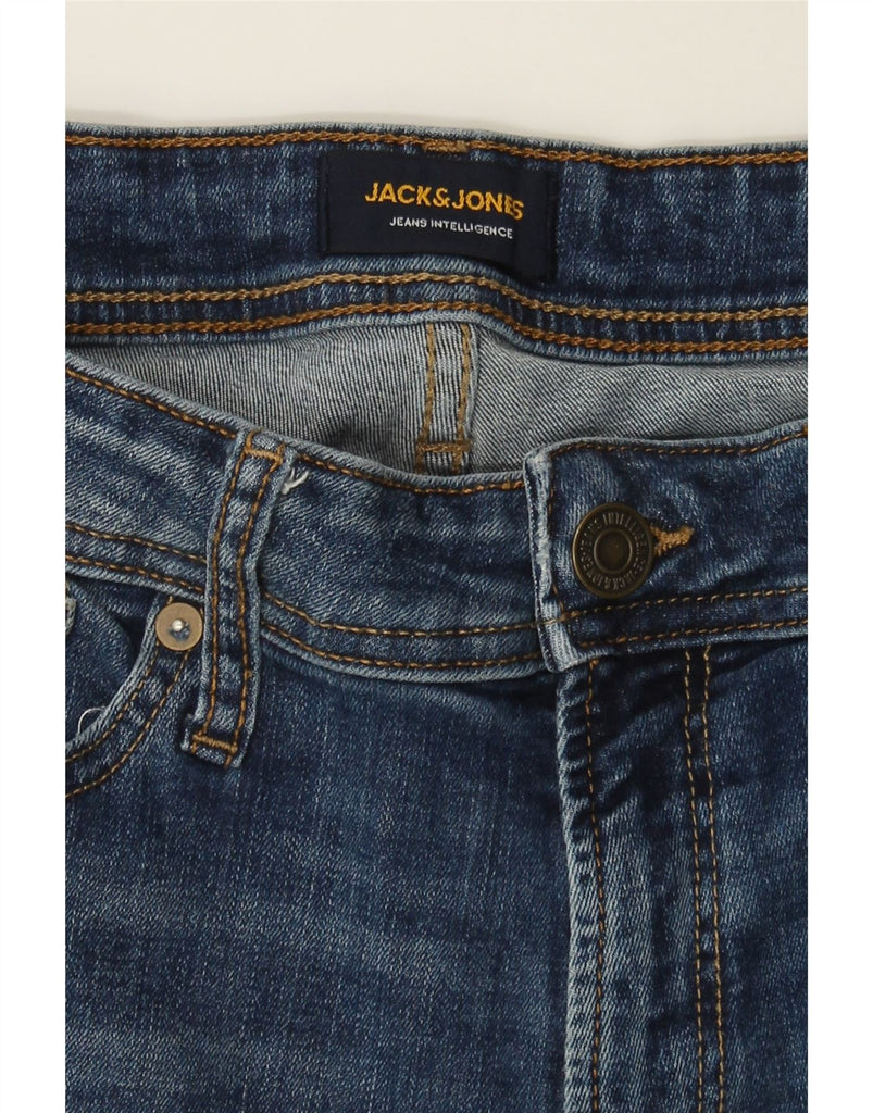 JACK & JONES Mens Liam Skinny Jeans W34 L30 Blue Cotton Vintage Jack & Jones and Second-Hand Jack & Jones from Messina Hembry 