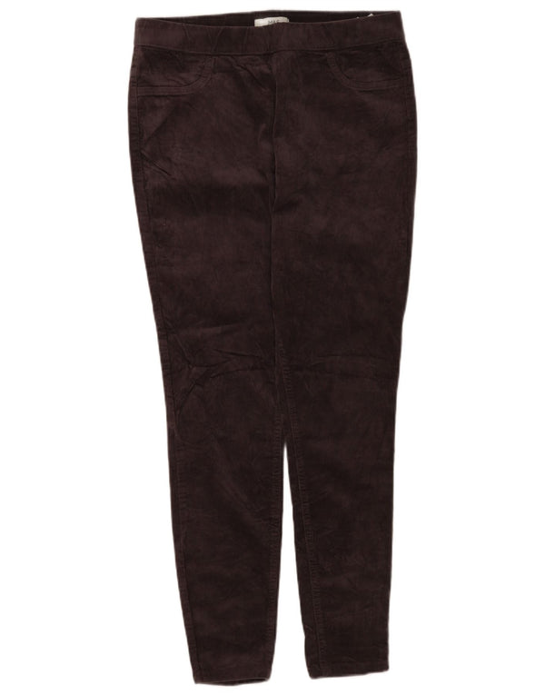 Marks & Spencer Womens Skinny Corduroy Trousers UK 12 Medium W30 L28 Brown