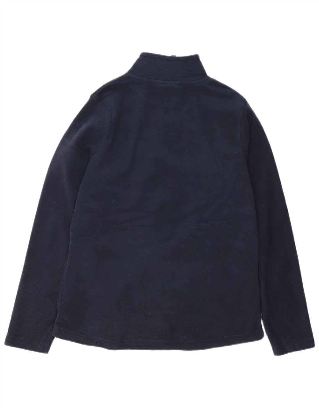 Weird Fish Womens Fleece Jacket UK 12 Medium Navy Blue Polyester