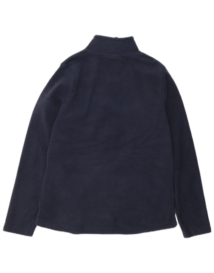 Weird Fish Womens Fleece Jacket UK 12 Medium Navy Blue Polyester